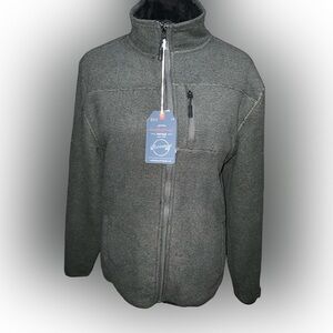 Original 🔥Weatherproof🔥 Vintage Faux Shearling Lined Funnel Neck Jacket - SZ S